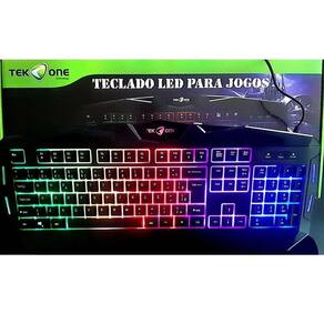 Teclado Gamer Semi Mecânico Led Melhor Resposta Tátil Durabilidade  Iluminação Para Jogos Conforto Na Digitação Pc