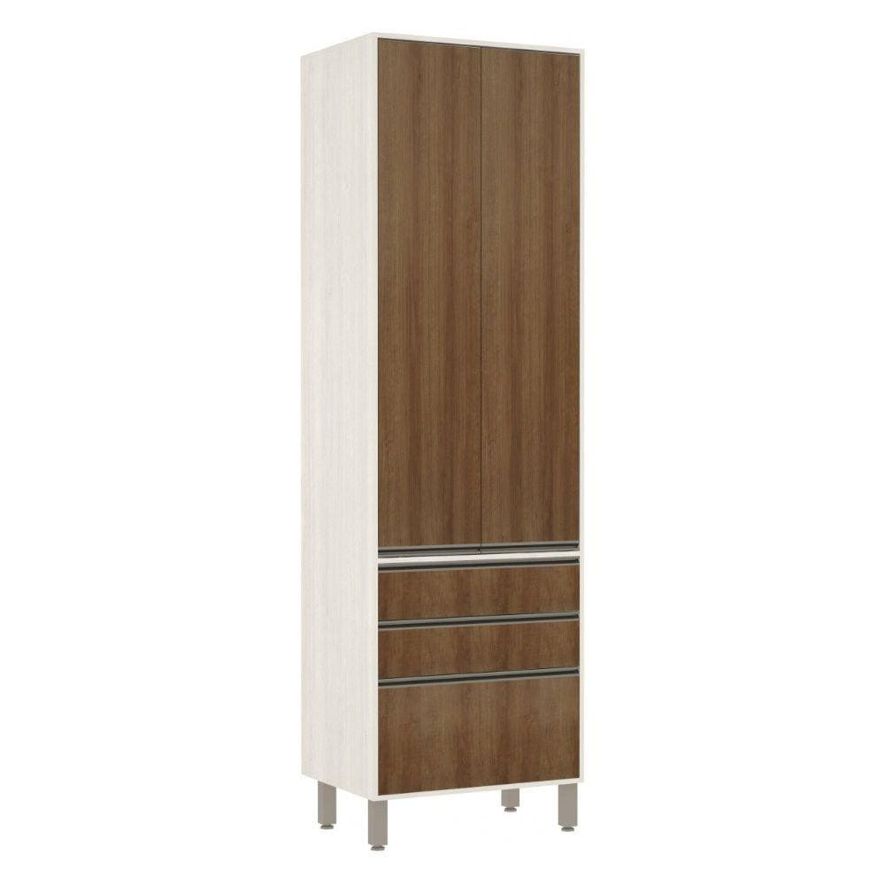 Paneleiro de Cozinha 70 cm 2 Portas 3 Gavetas Linea Luciane Móveis