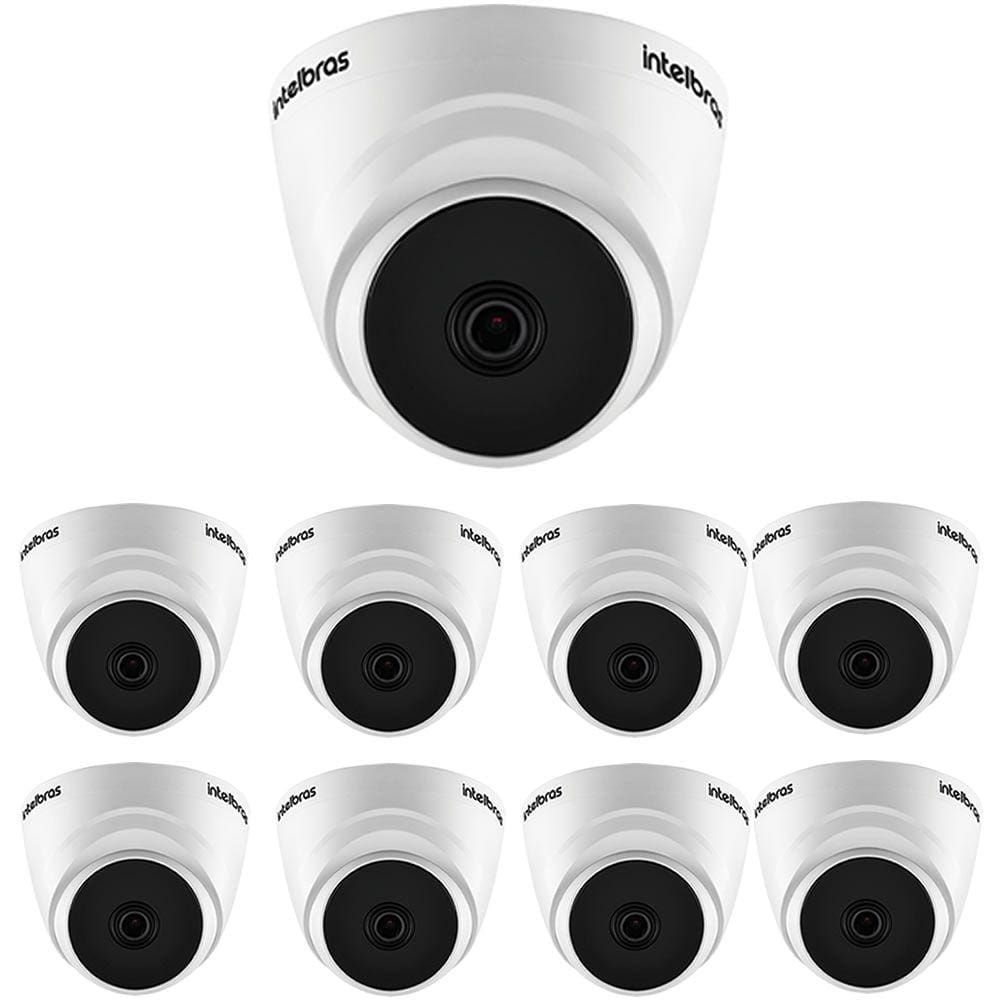 Kit 9 Câmeras Multi HD 2 Megapixels 2.8mm 20m VHD 1220 D G7 Intelbras