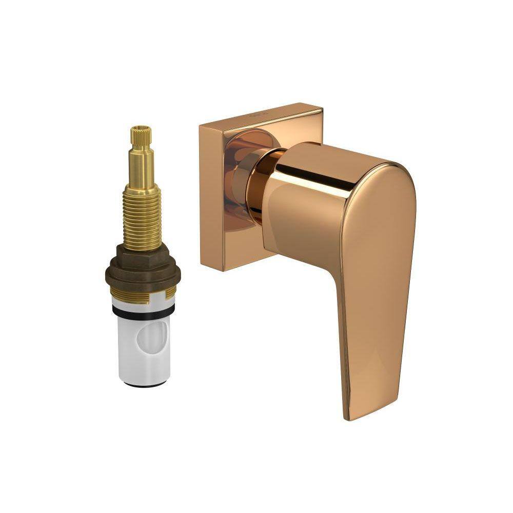 Acabamento para Registro de Pressão 1/2" e 3/4" com Mecanismo 1/2 Volta Level Red Gold - Deca