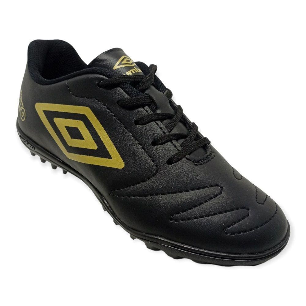 Chuteira Society Umbro Class 2.2 Jr Preto/Dourado