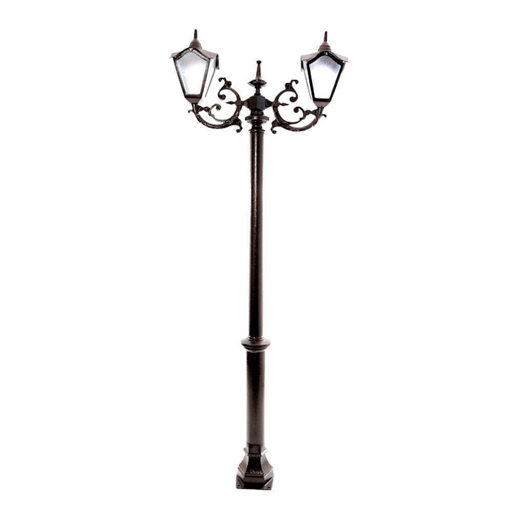 Poste Colonial De Jardim Monte Verde Alumínio Fundido 224Cm