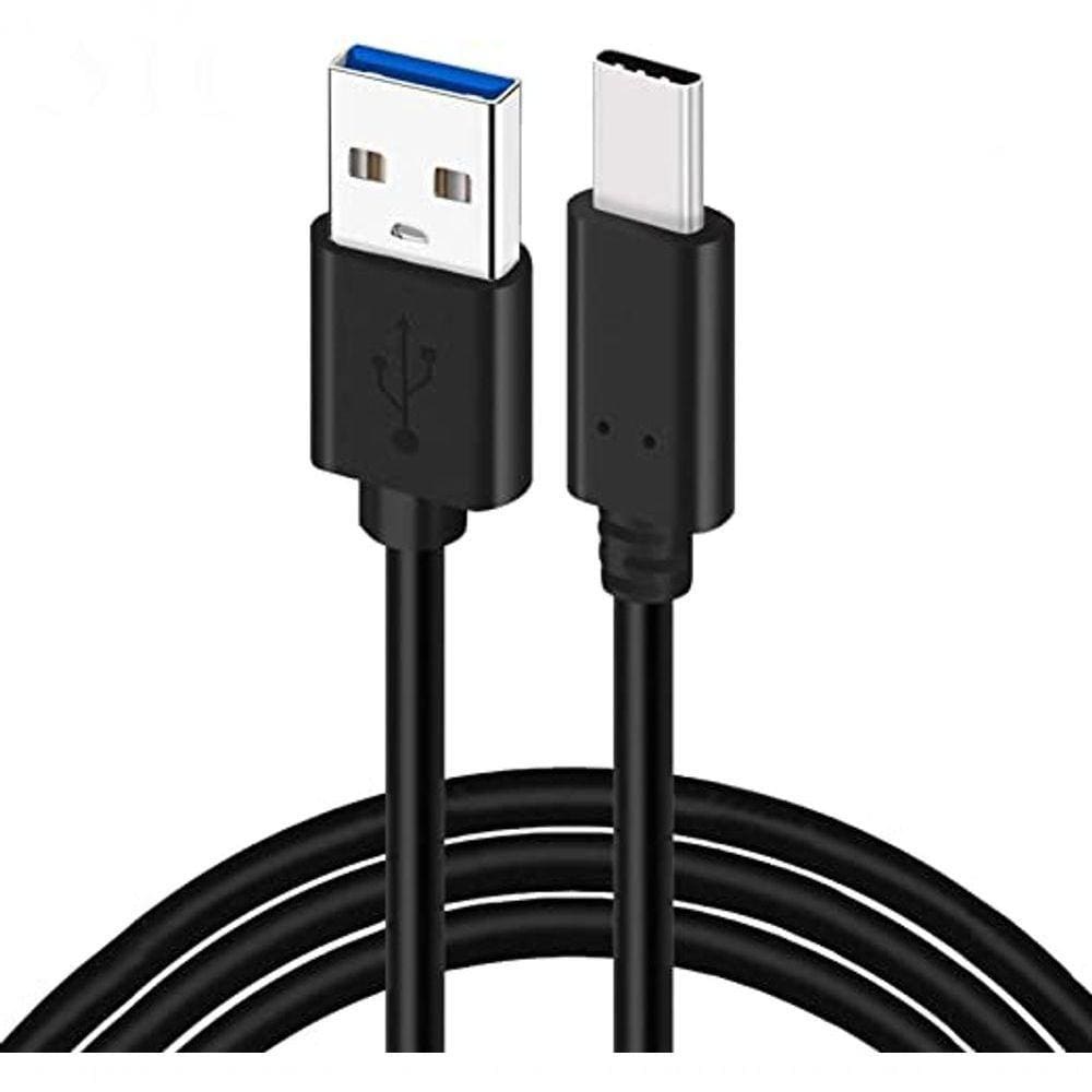 Cabo Para Carregador Tipo C Preto Para Samsung S20 S20 Fe