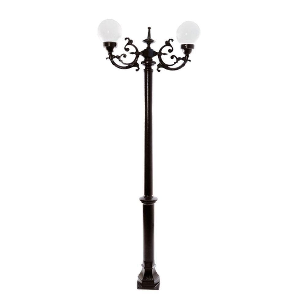 Poste Colonial De Jardim Petrópolis Alumínio Fundido 213Cm