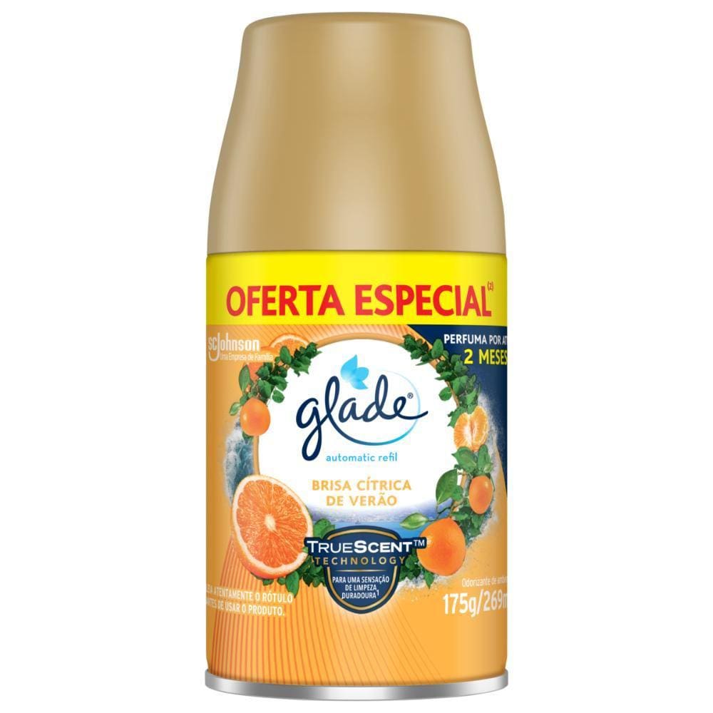 Odorizador de Ambiente Automatic Glade Citrus 269ml + refil