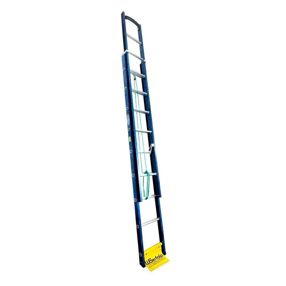 Escada em Fibra Extensível Vazada 15 Degraus 2,90x4,70m Premium WBertolo