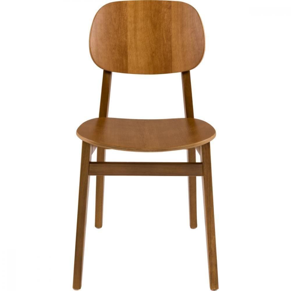 Cadeira De Madeira Tramontina London Tauarí Amêndoa Sem Braç