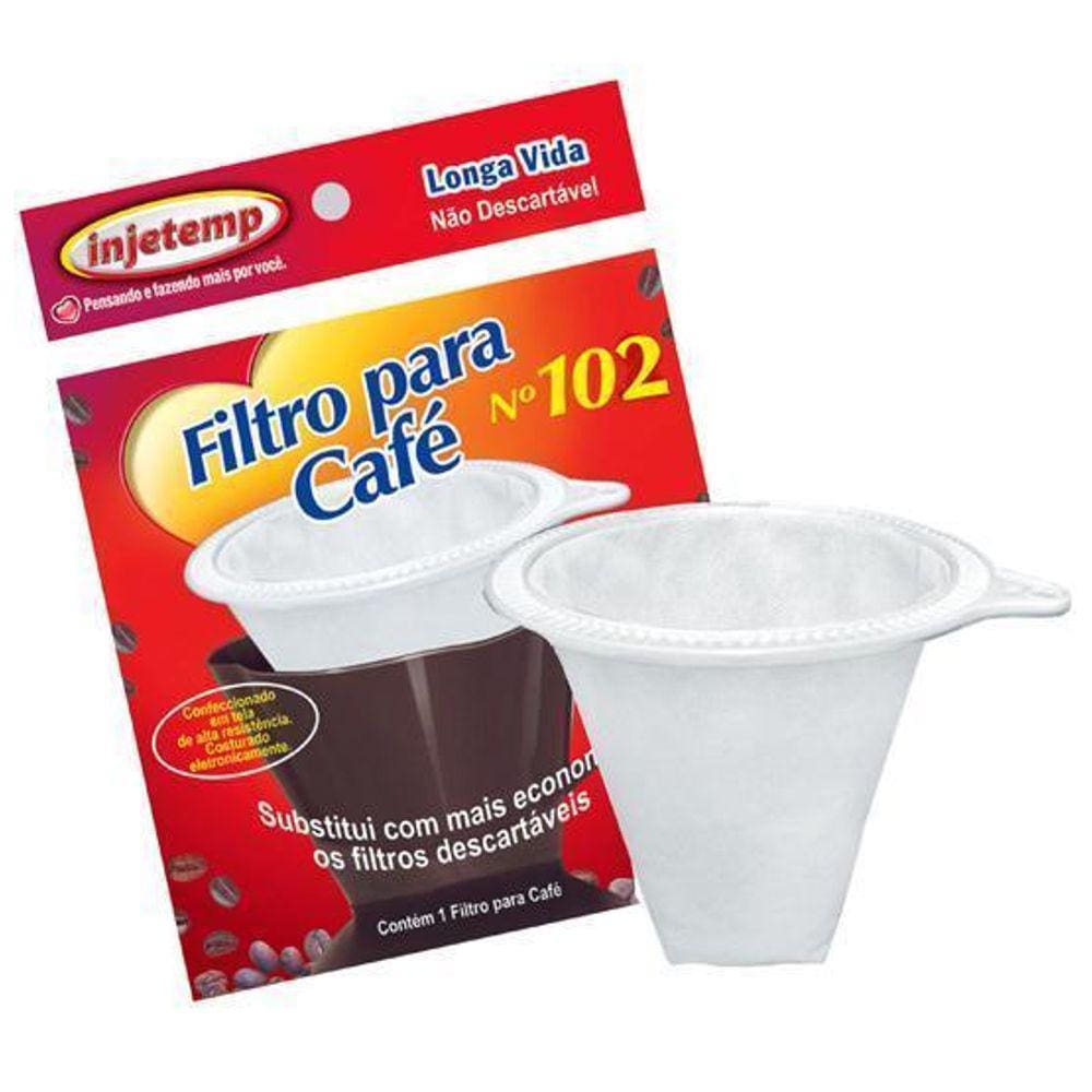 Filtro Coador Cafe De Pano Sintetico Filtro Longa Vida 102