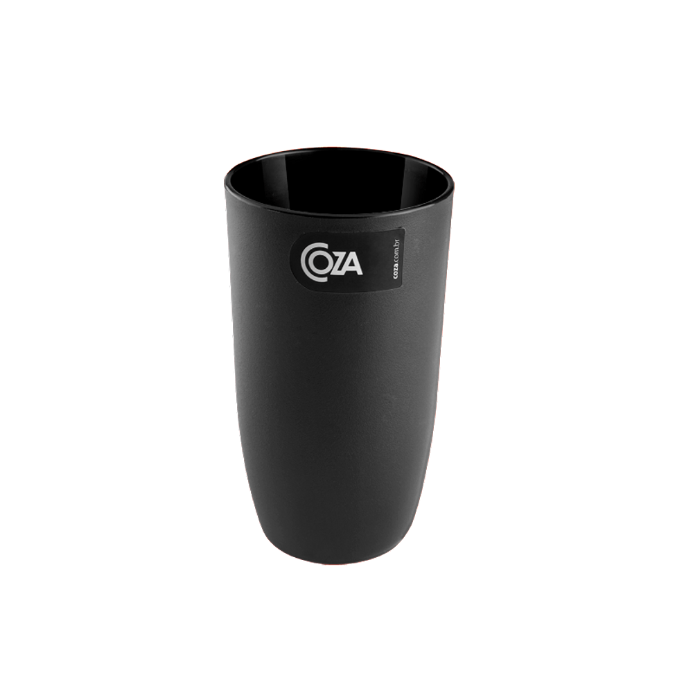 Copo Alto Coza Cozy 7,3 x 7,3 x 13,1 cm 400 ml Preto