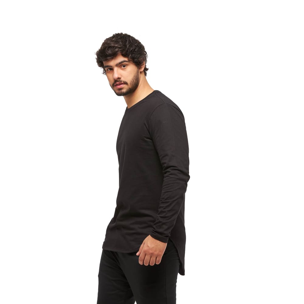 Camiseta camisa oversized longline masculina