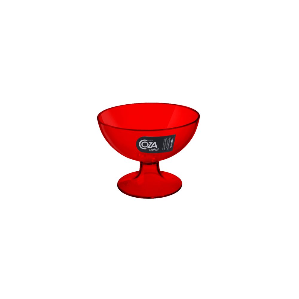 Taça Para Sobremesa Coza Cozy 150 ml Vermelho Transparente
