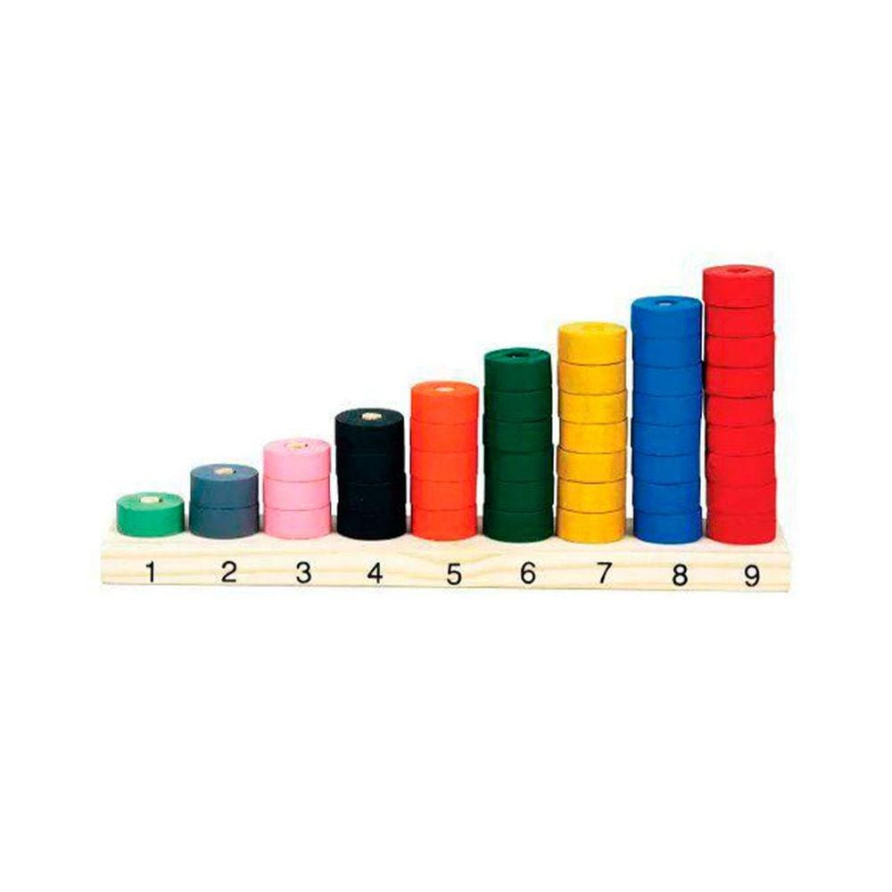 Brinquedos Educativos - Ábaco de Seriação 45 Peças
