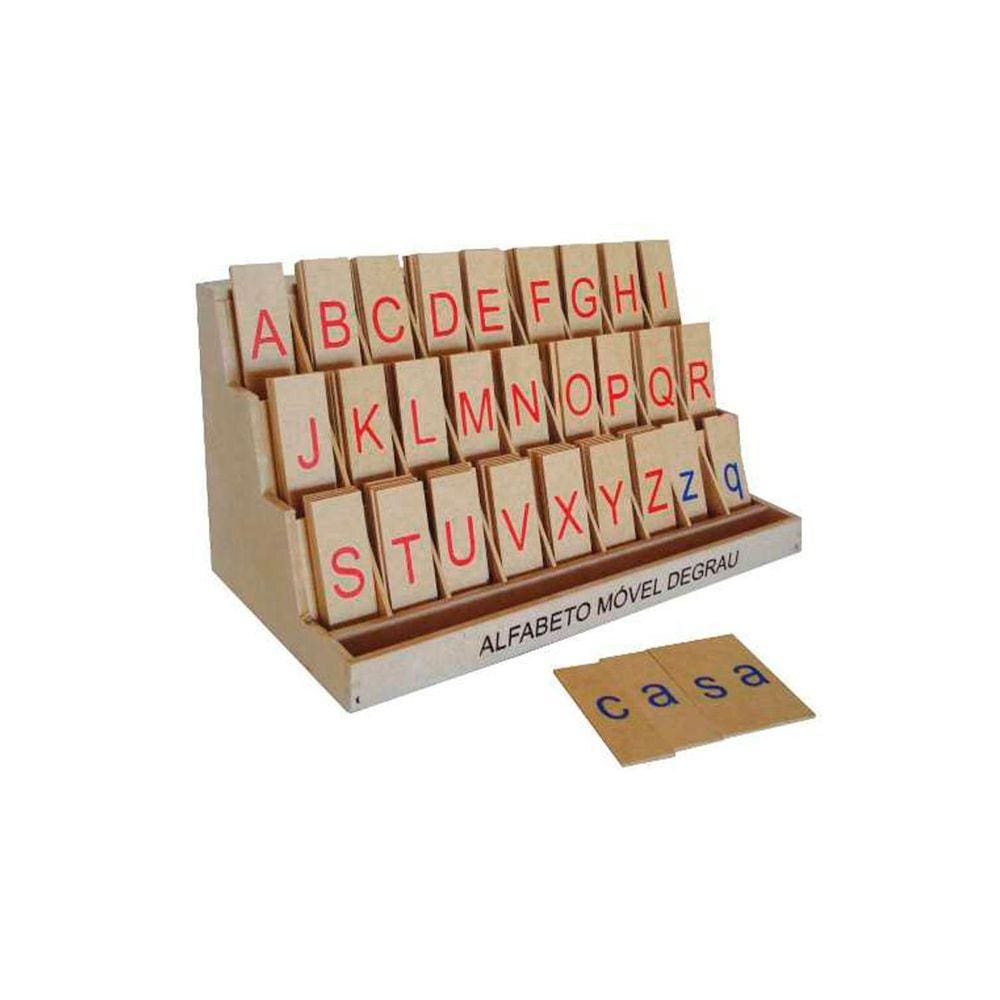 Brinquedos Educativos - Alfabeto Móvel Degrau 130 Peças