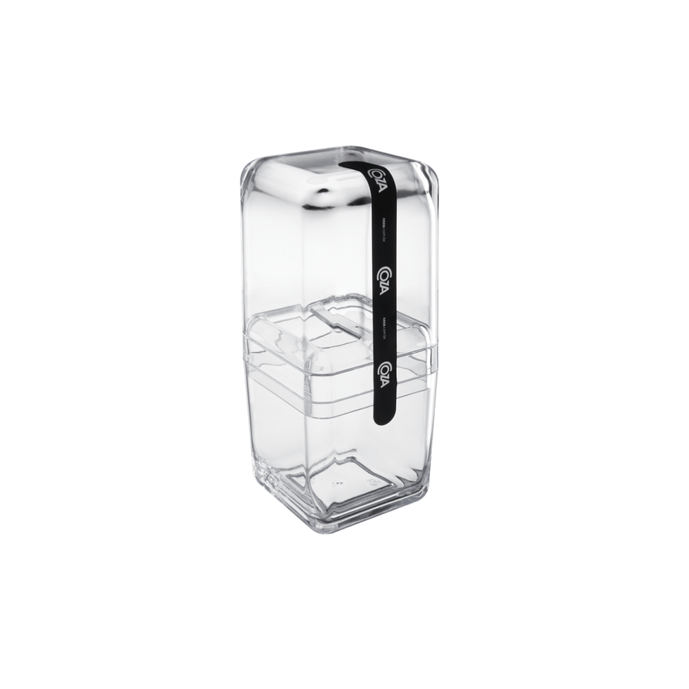 Porta Escova De Dente Com Tampa Coza Cube Cristal