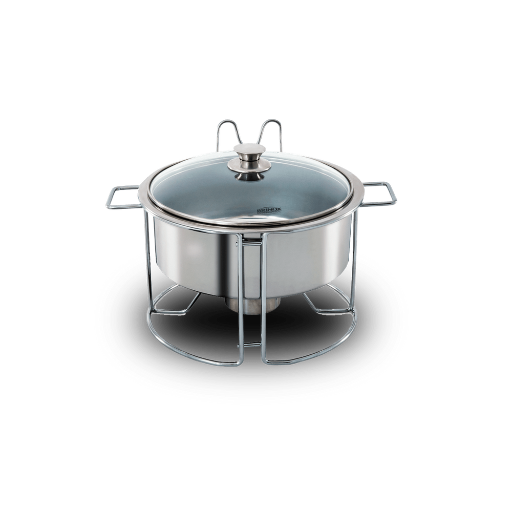 Rechaud Redondo Brinox Savoy 7 Litros Ø 33 cm Aço Inox
