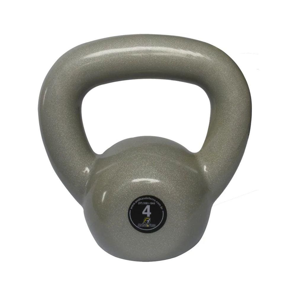 Kettlebell Emborrachado Treinamento Funcional Fitness 4,0 Kg