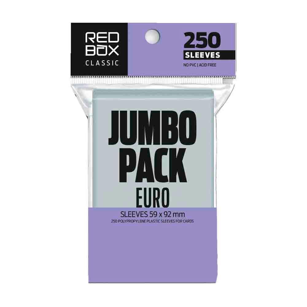 Sleeves Euro Jumbo Pack 59 X 92mm 250 unidades Buró Red Box