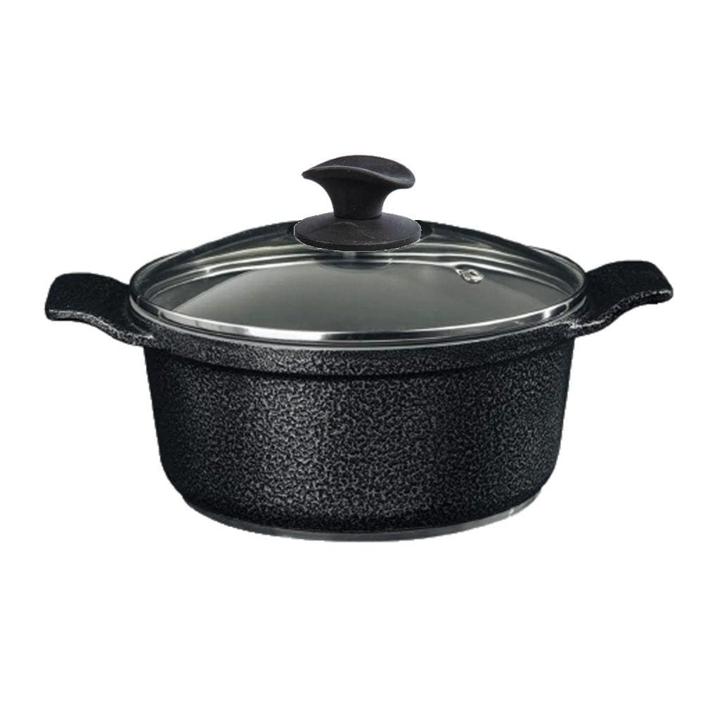 Caçarola Preto Craqueado Antiaderente Cerâmica Javali AA20cm