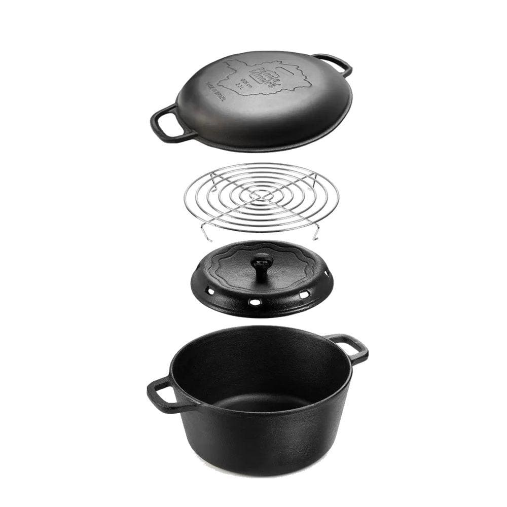 Panela Defumação MG Caçarola Frigideira 29x17cm 8L Fumil