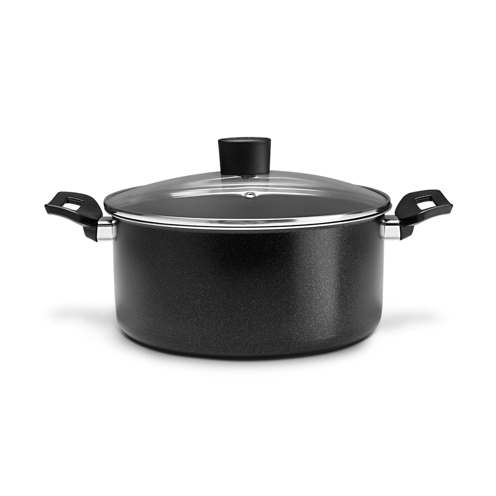 Caçarola Com Tampa Brinox Ebony 4,3 Litros Ø 24 cm Preto