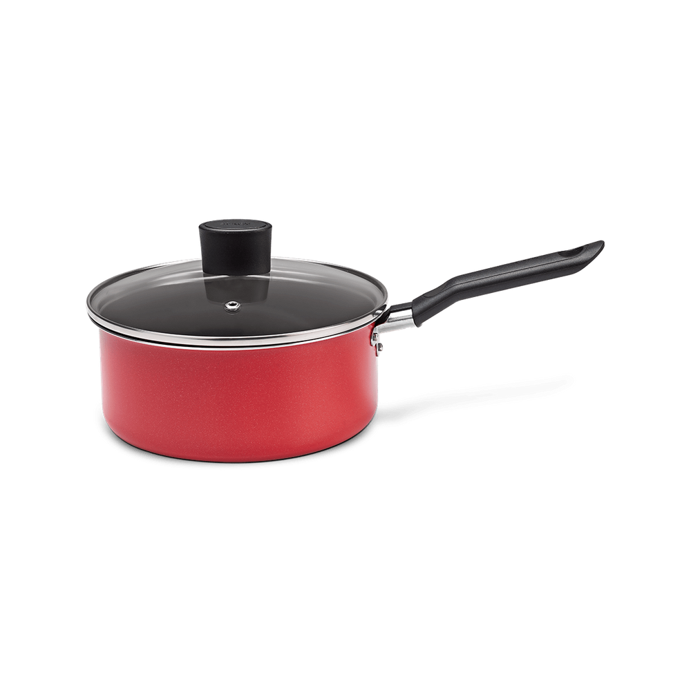 Panela Com Tampa Brinox Garlic Antiaderente 1,75 Litros Ø 18 cm Vermelho