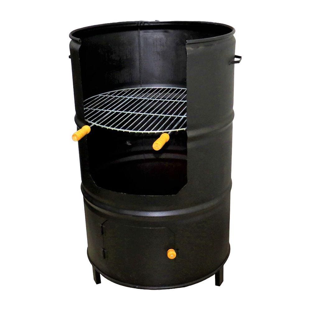 Churrasqueira Alta 200L Aço Carbono e Grelha 90x57x57cm