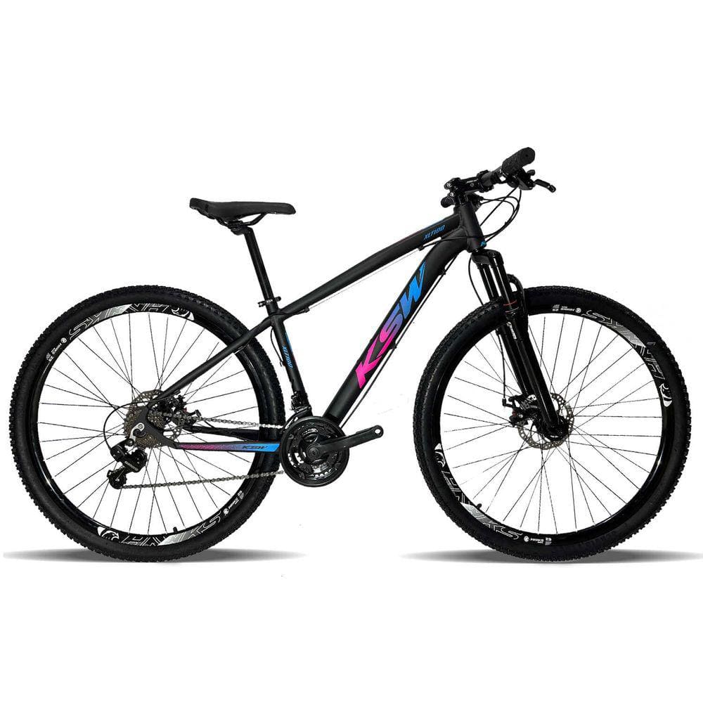 Bicicleta Aro 29 Ksw XLT 100 Aluminio Câmbios Shimano 21v Freio a Disco