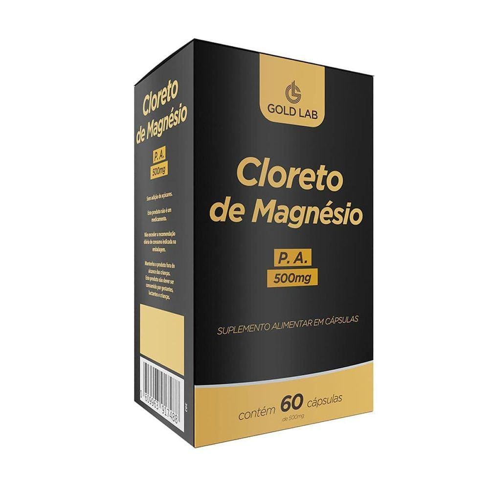 Cloreto De Magnésio P.A - 60 Cápsulas - Gold Lab