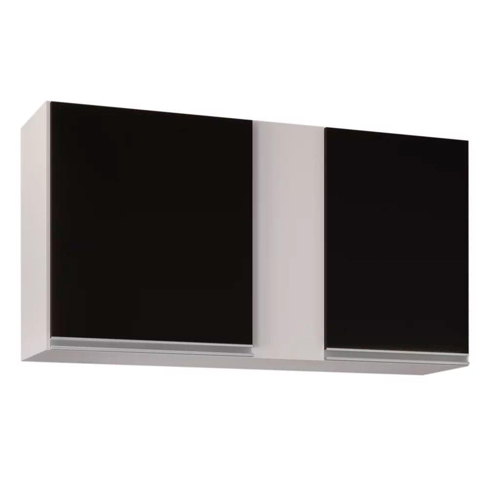 Armário Aéreo de Cozinha Lavanderia 02 Portas Agata 100 cm - D`Rossi