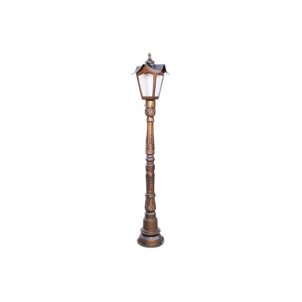 Poste Chinês para Jardim de Alumínio 01 Luminária 1,27m