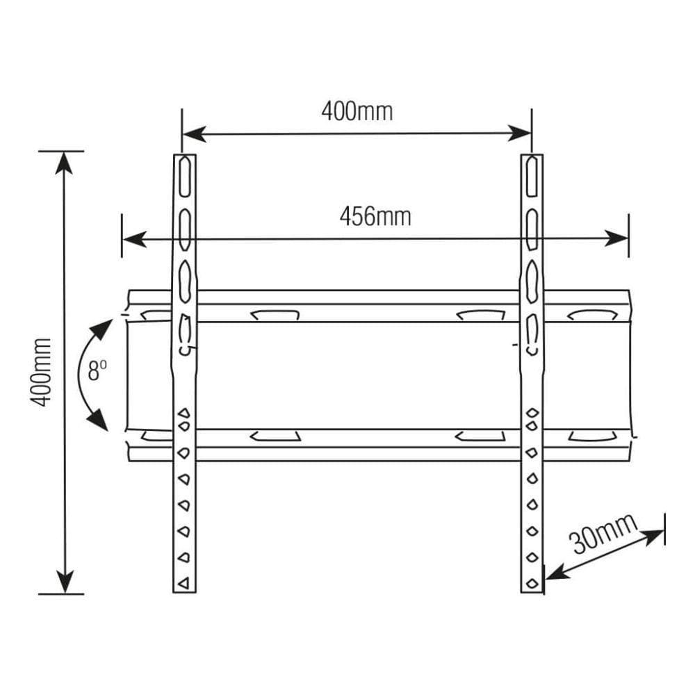Suporte De TV Inclinável Brasforma Ultra SBRP415