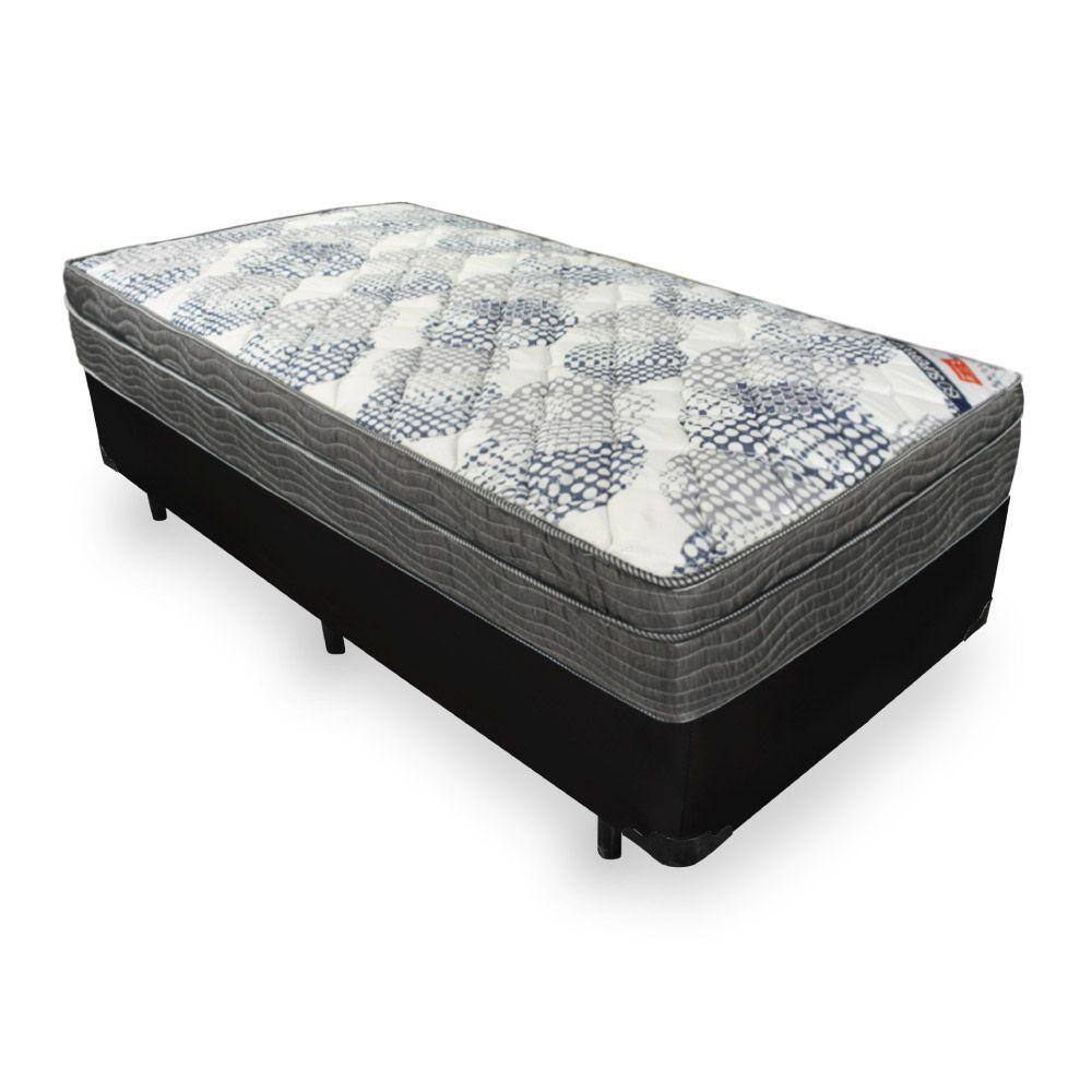 Cama Box Solteiro + Colchão De Molas Ensacadas - Ortobom - ISO SuperPocket 88x188x60cm