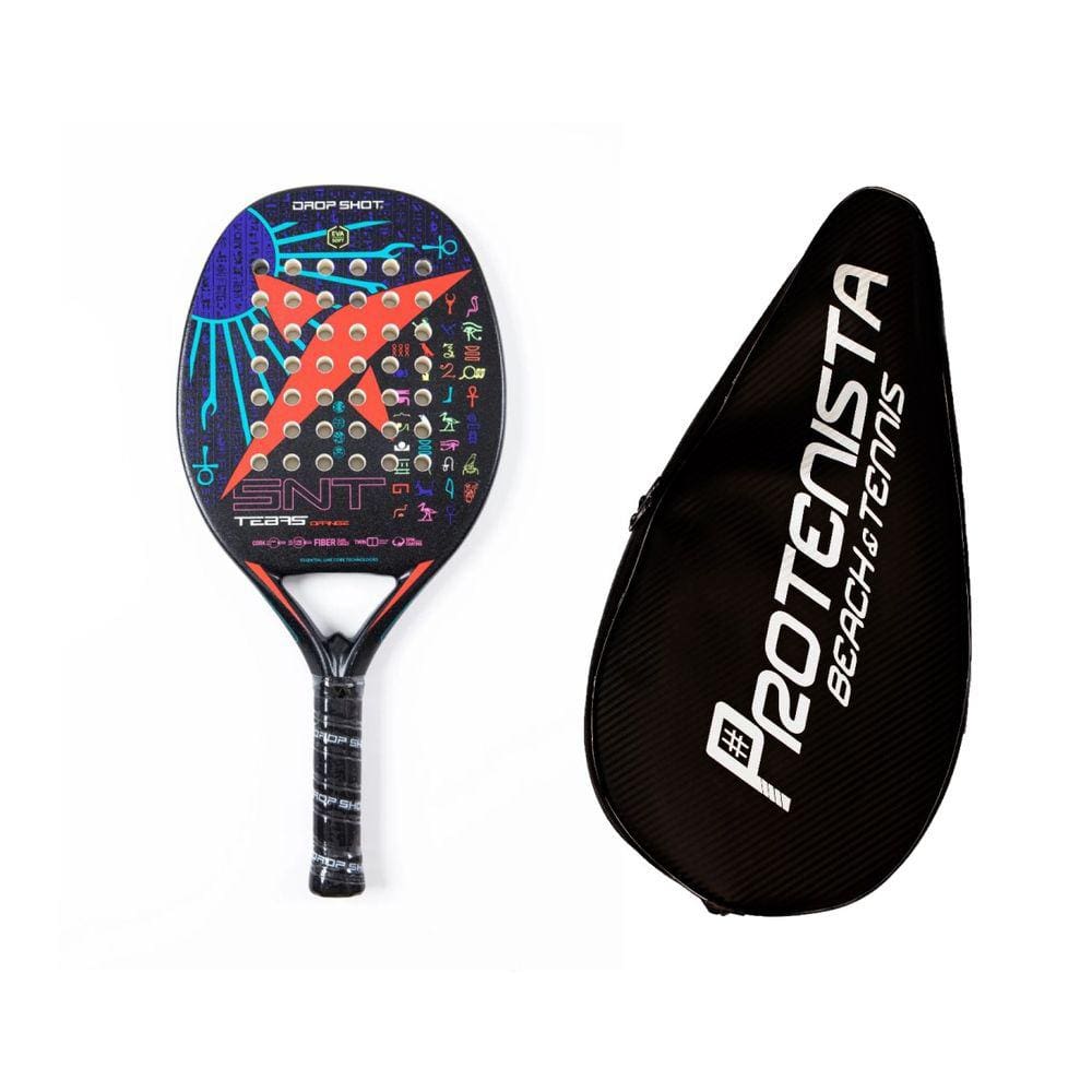 Raquete Beach Tennis Drop Shot Nilo Ou Tebas + Capa Térmica c/ bolso