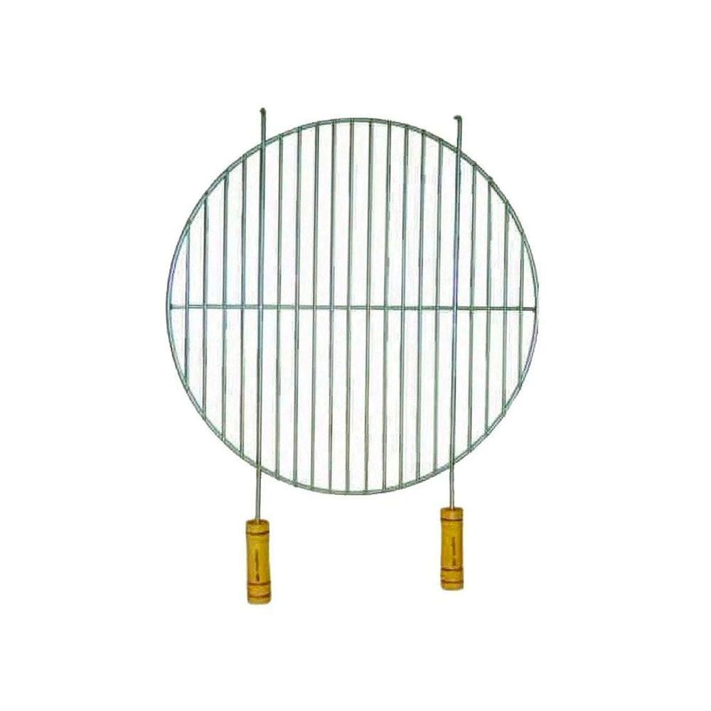 Grelha Redonda Galvanizada P/ Churrasqueira 45cm Diâmetro