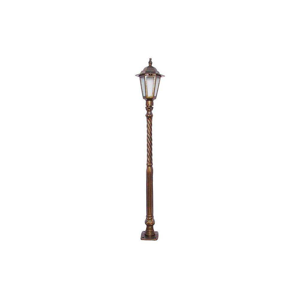 Poste Amazonas Para Jardim De Alumínio 01 Luminária 1,14m