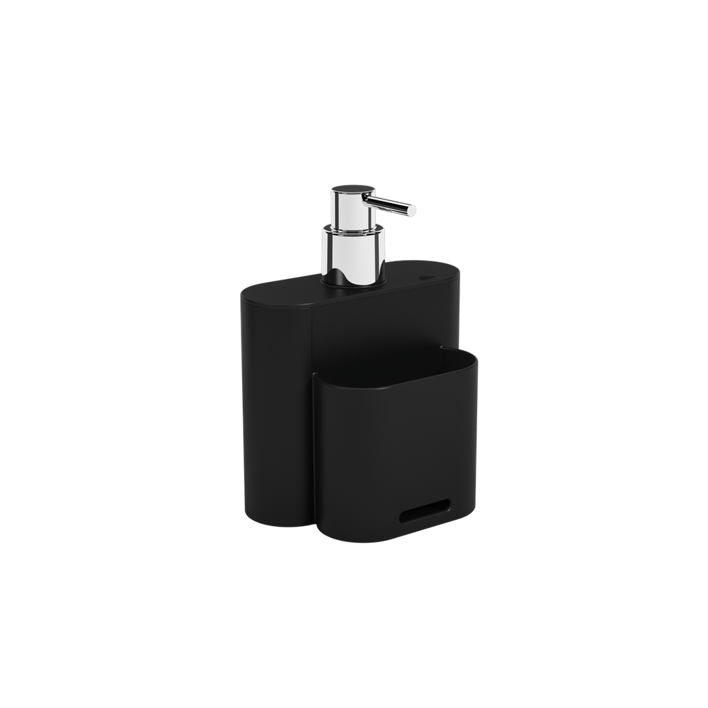 Dispenser Para Detergente Coza Flat 500 ml Preto