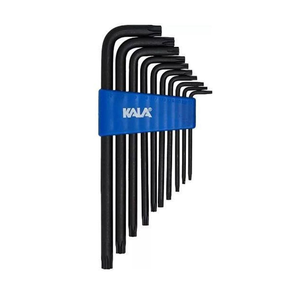 Jogo Chaves Torx Kala Longa 10 Peças T9 A T50