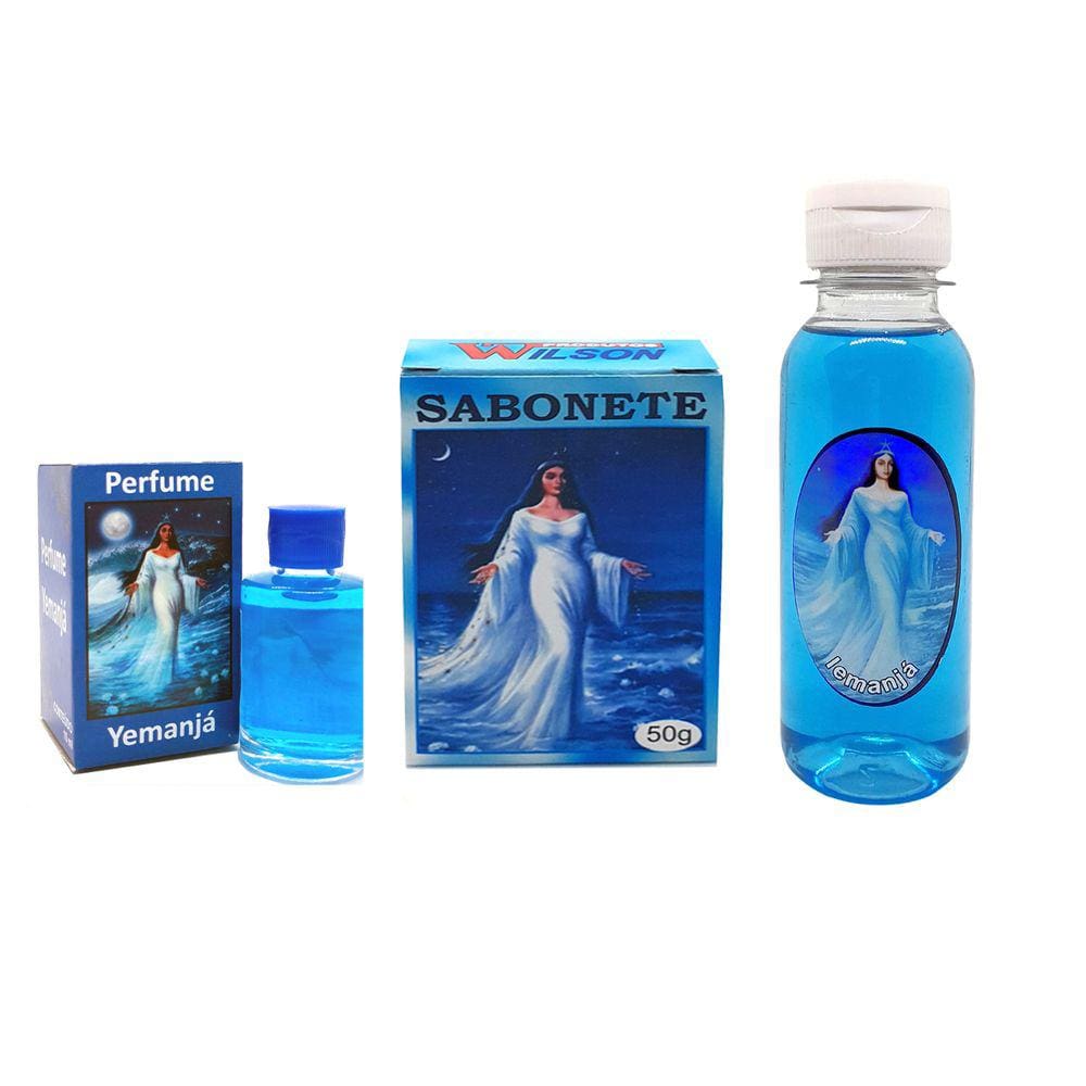 Kit Essencial Proteção de Iemanjá Perfume Essência Sabonete