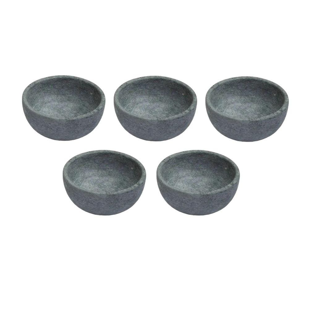 Kit 5 Cumbuca Pedra Sabão Tigela Bowl Para Caldo Sopa 300ml