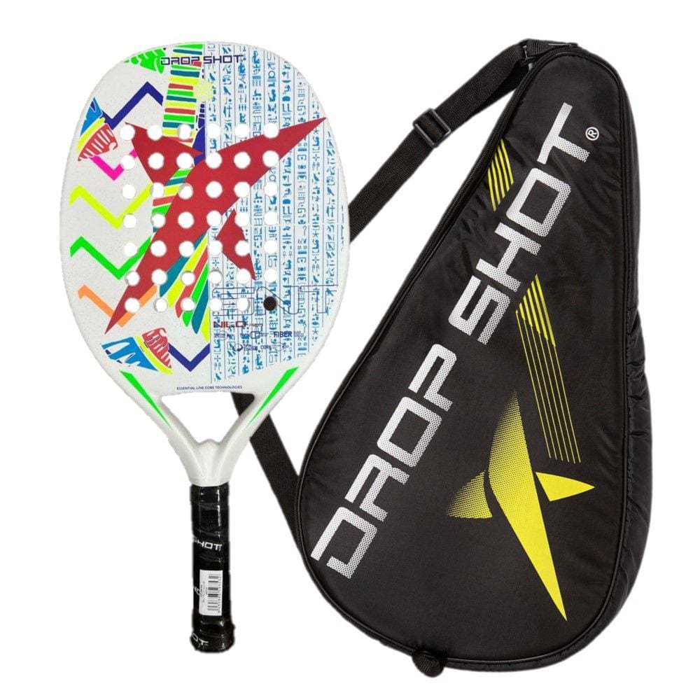 Raquete Beach Tennis Drop Shot Nilo Ou Tebas + Capa Térmica c/ bolso