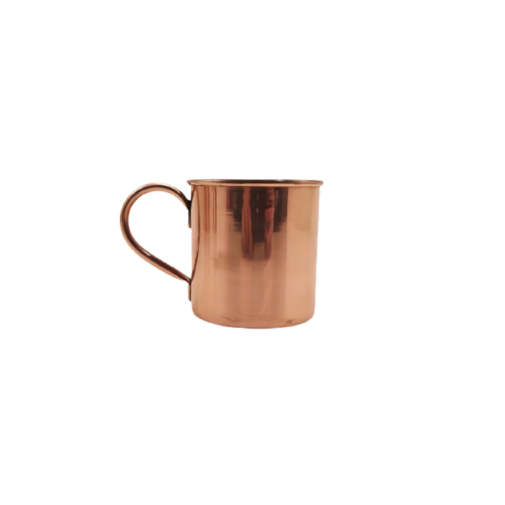 Caneca Lisa com Borda Moscow Mule Drink Cobre e Alça 350ml
