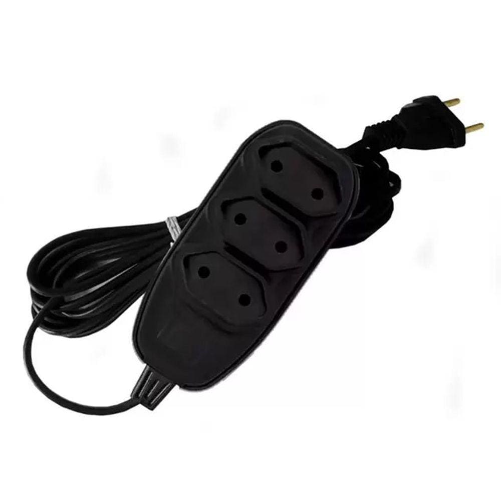 Extensão de energia Ilumi PL 3 mts preta 17912
