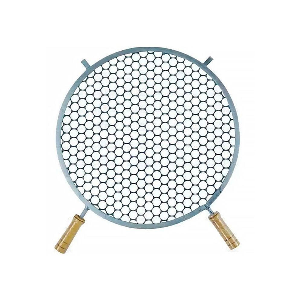 Grelha Redonda De Inox Para Churrasqueira 45cm De Diâmetro