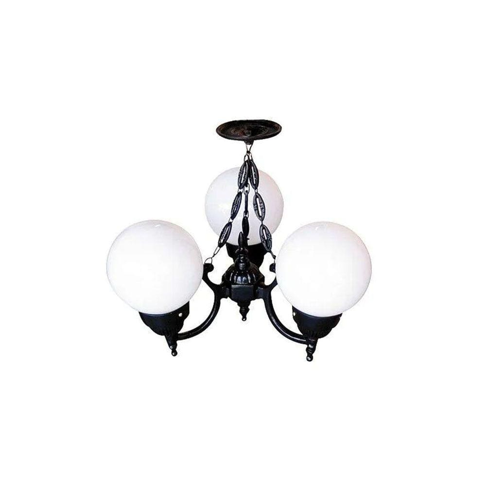 Lustre Colonial de Teto Califórnia com Corrente em Alumínio