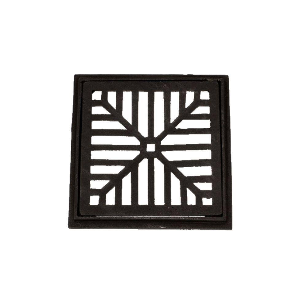 Ralo Com Caixilho de Ferro Fundido Captação Esgoto 15x15cm
