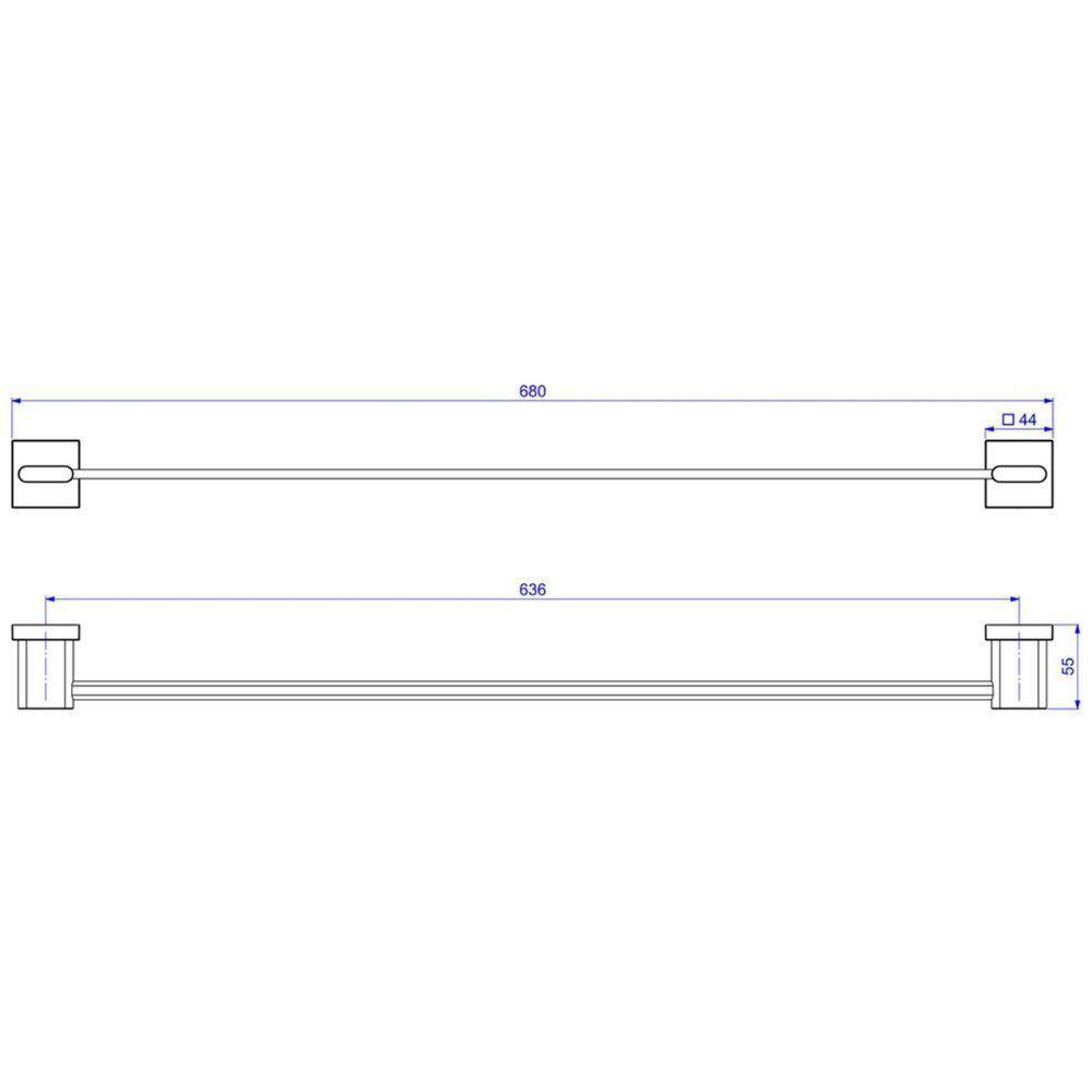 Toalheiro Barra Deca Polo 2040.C33.060 Cromado