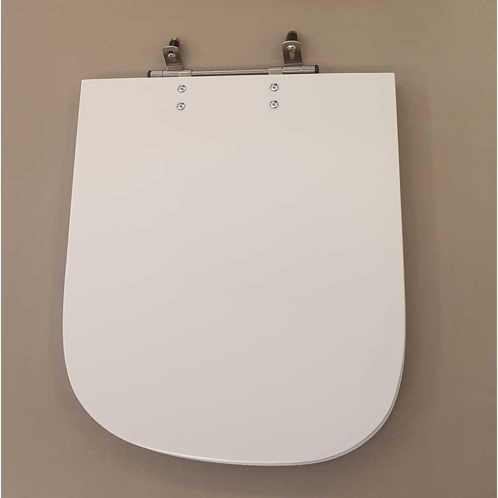 Assento De Poliester Piano Branco Para Bacia Deca