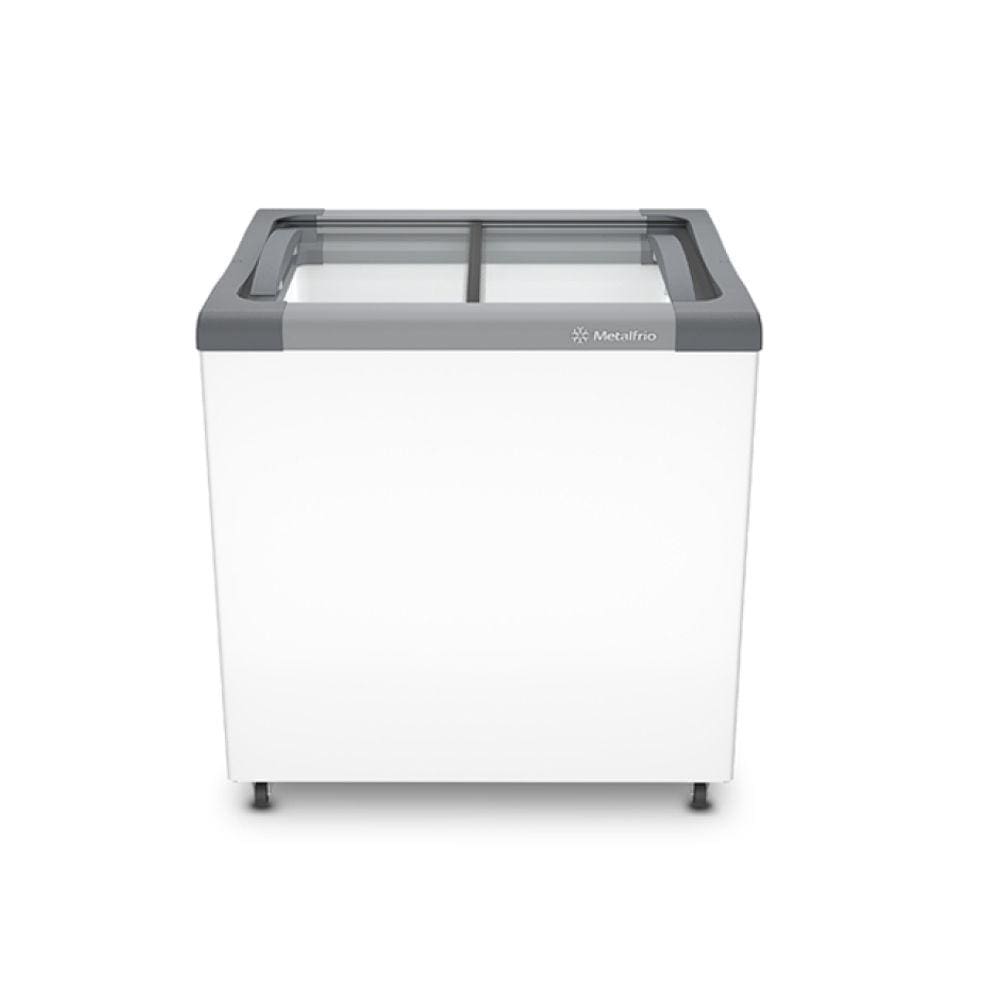 Freezer Horizontal 185 litros tampa de vidro Metalfrio NF20SB 220V