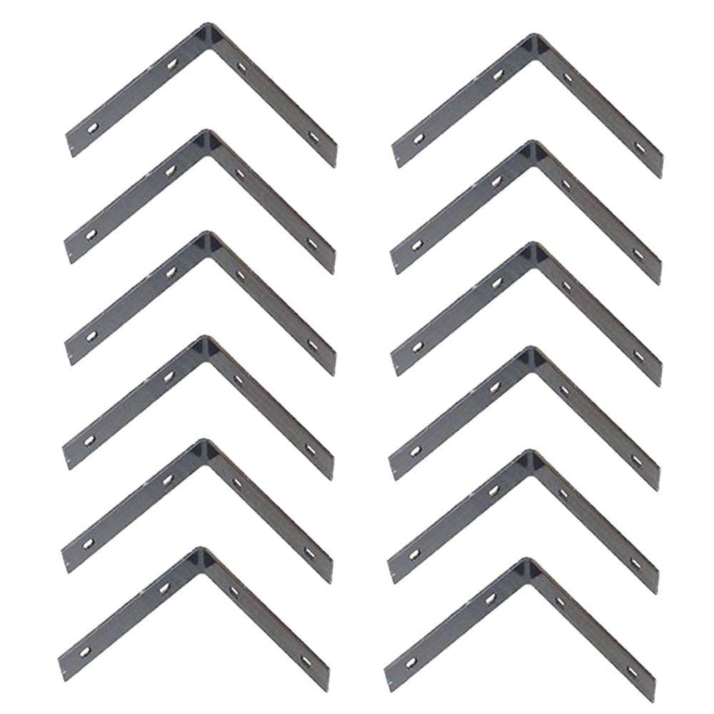 Kit 12 Chapa L Fixação Emenda Vigas Colunas Telhados 40x40cm