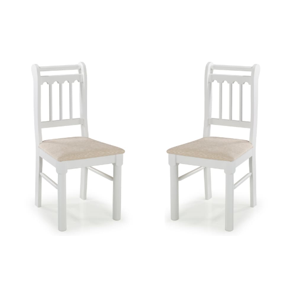 Conjunto Com 2 Cadeiras em Madeira Maciça Mv Outlet